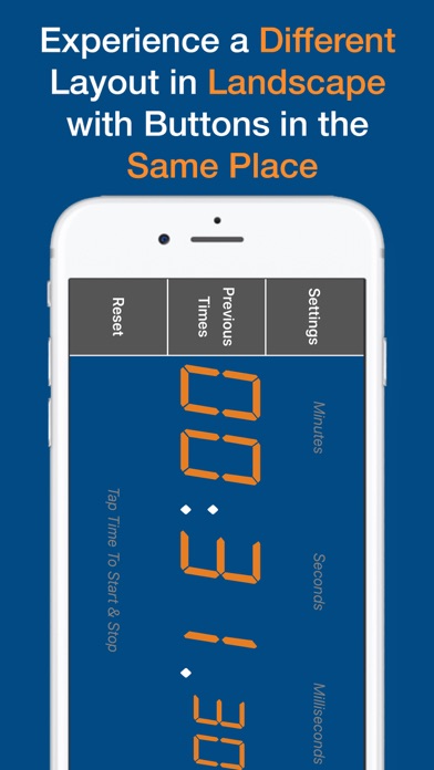 Big Tap Digital Stopwatch screenshot 1
