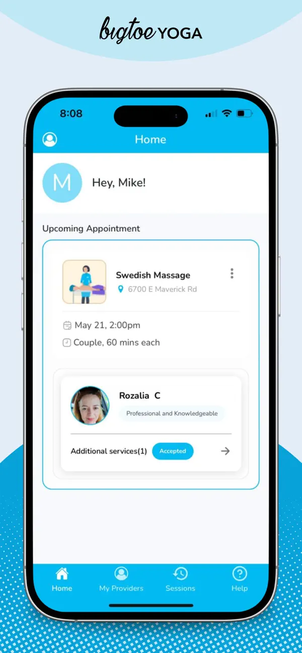 Bigtoe: Massage On Demand screenshot 1