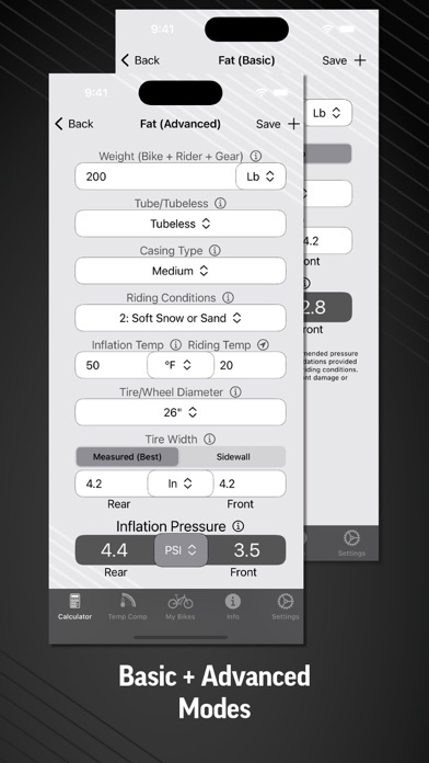 Bike Tire Pressure Calc screenshot 4