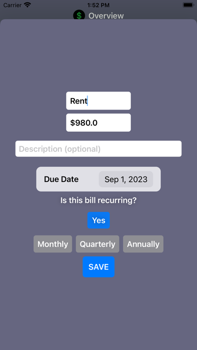 BillHive screenshot 2