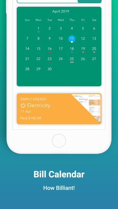 Billiant: AI Bill Tracker screenshot 1