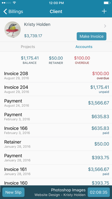 Billings Pro - Time & Invoice screenshot 2