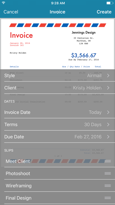 Billings Pro - Time & Invoice screenshot 3