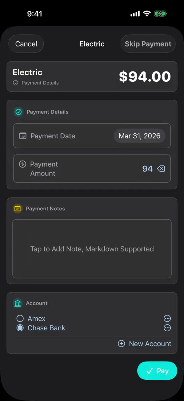 Bills io: Subscription Tracker screenshot 2