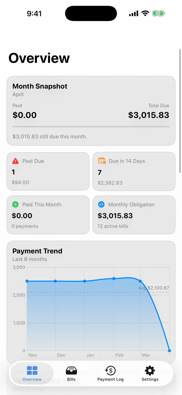 Bills io: Subscription Tracker screenshot 5