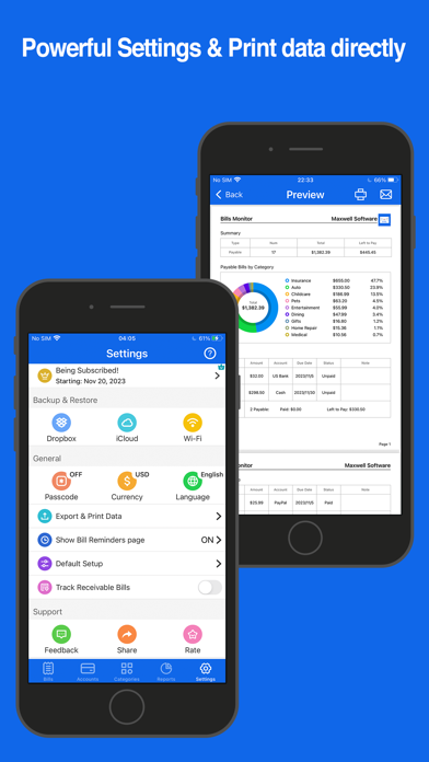 Bills Monitor Pro screenshot 1