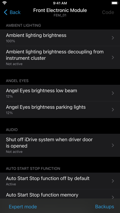 BimmerCode for BMW and MINI screenshot 3