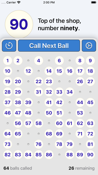 Bingo Machine - Number Caller screenshot 2