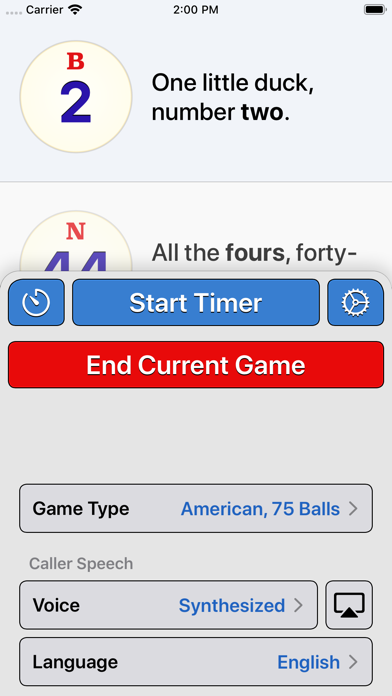 Bingo Machine - Number Caller screenshot 1
