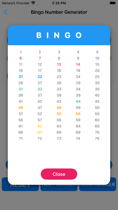 Bingo Number Caller screenshot 2