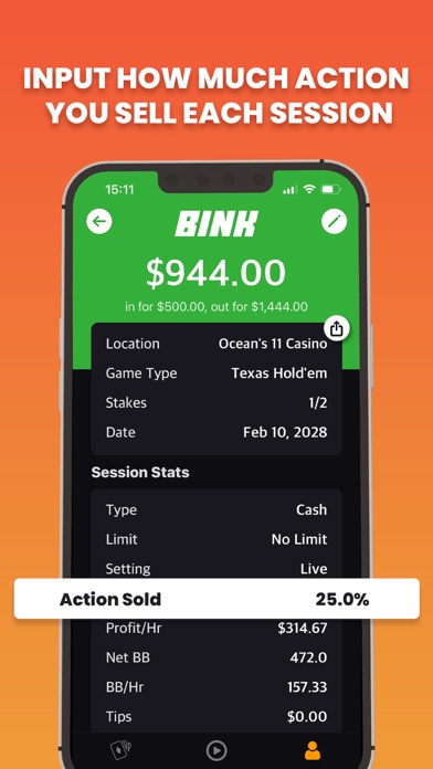 Bink Poker Bankroll Tracker screenshot 2