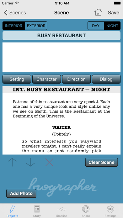 Biographer screenshot 2