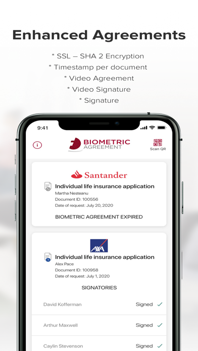 BIOMETRIC AGREEMENT screenshot 1