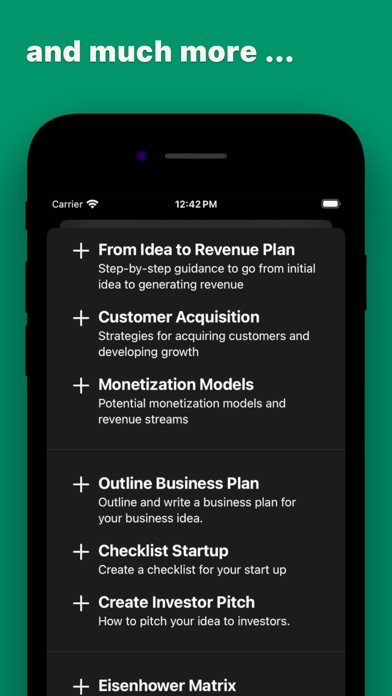 BIP: Business Plan Idea screenshot 1