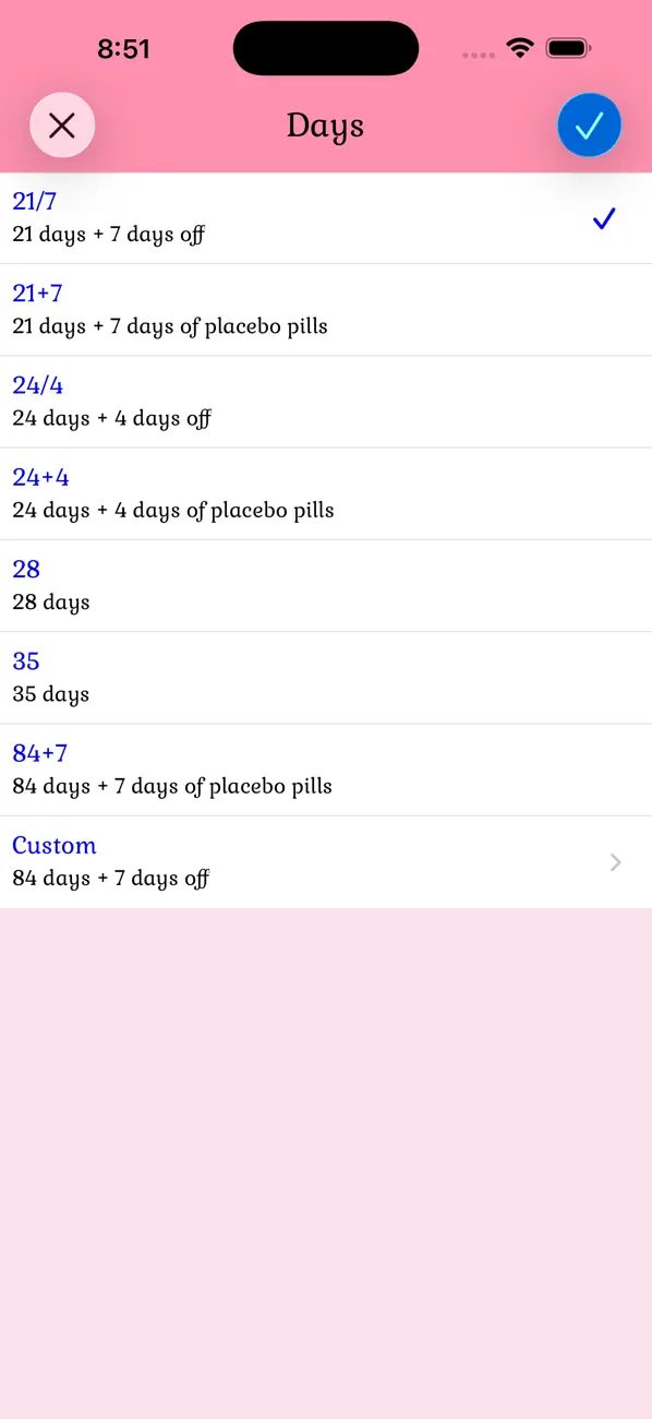 Birth Control Pill Reminder screenshot 4