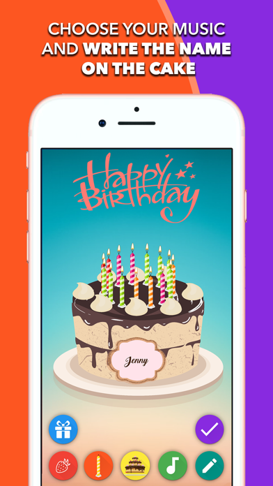 Birthday Cake-Blow out Candles screenshot 1