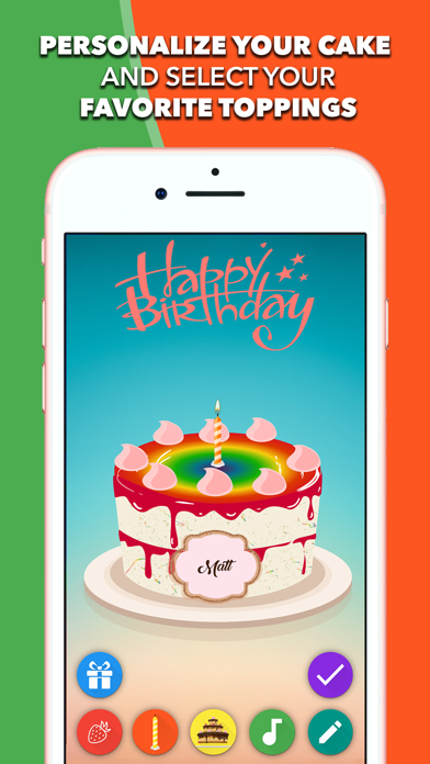 Birthday Cake-Blow out Candles screenshot 2