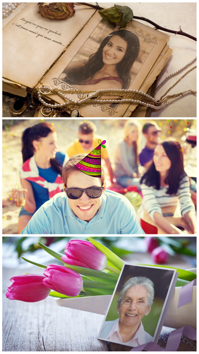 Birthday Cards Free: happy birthday photo frame, gift cards & invitation maker screenshot 1