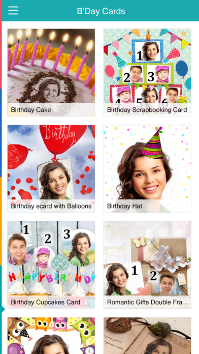 Birthday Cards Free: happy birthday photo frame, gift cards & invitation maker screenshot 3