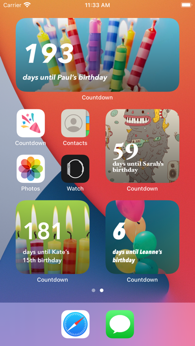 Birthday Countdown ‎ screenshot 6