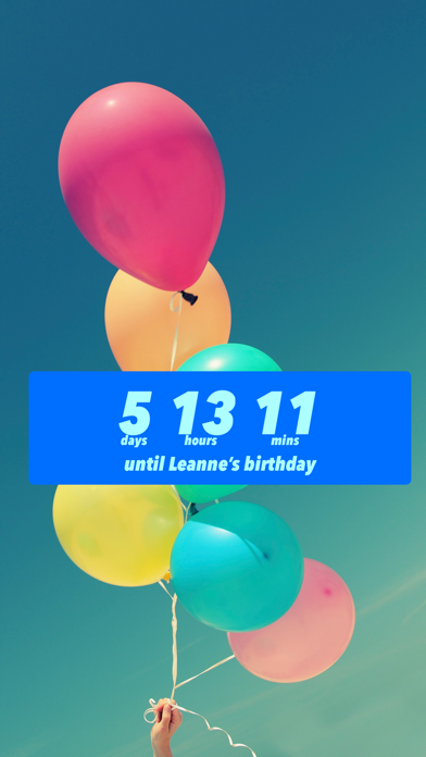 Birthday Countdown ‎ screenshot 5