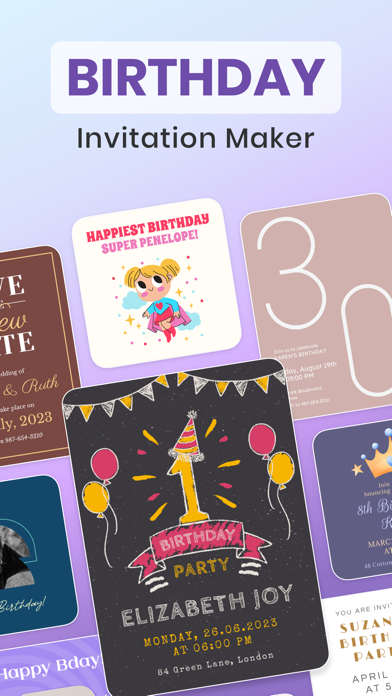 Birthday Invitation Maker ۬ screenshot 4