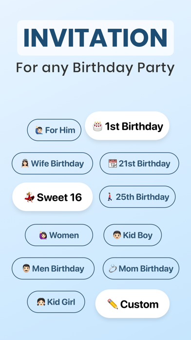 Birthday Invitation Maker ۬ screenshot 3