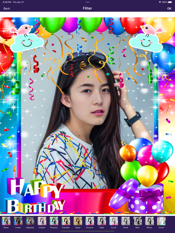 Birthday Photo Frames - Editor screenshot 7