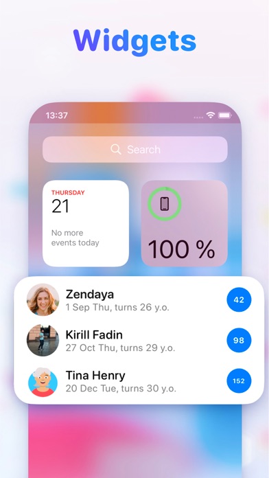 Birthday Reminder + Countdown screenshot 2
