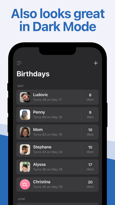 Birthday Reminder & Countdown screenshot 1