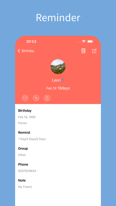 Birthday Reminder Countdown screenshot 5