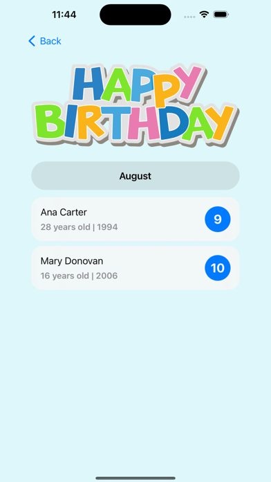 Birthday Reminder Tool screenshot 2