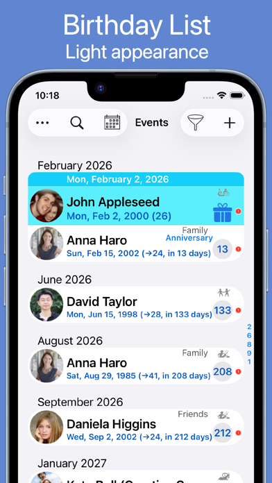 BirthdaysPro screenshot 6