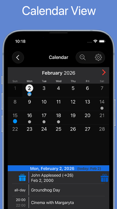 BirthdaysPro screenshot 2