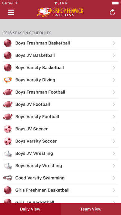 Bishop Fenwick Athletics screenshot 2