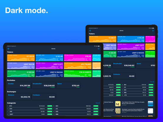 Bitfolio - Crypto, Stocks, FX screenshot 1