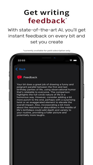 Bits - Stand up writing screenshot 4