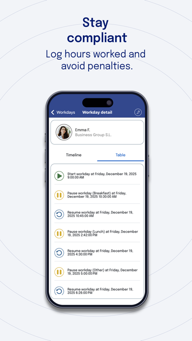 Bixpe Worktime Tracking screenshot 1