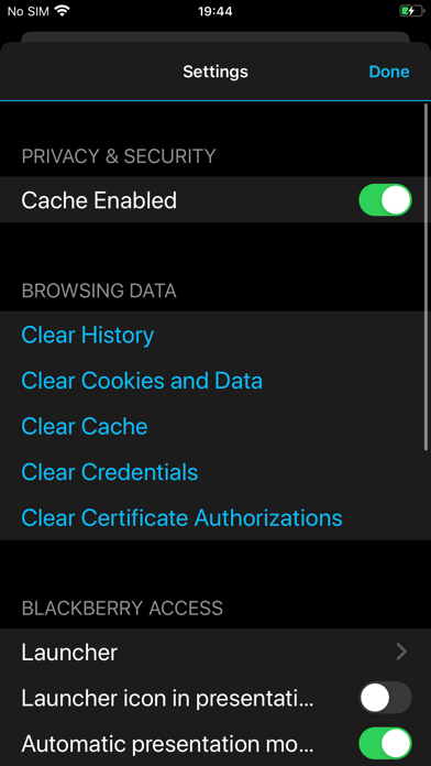 BlackBerry Access screenshot 1