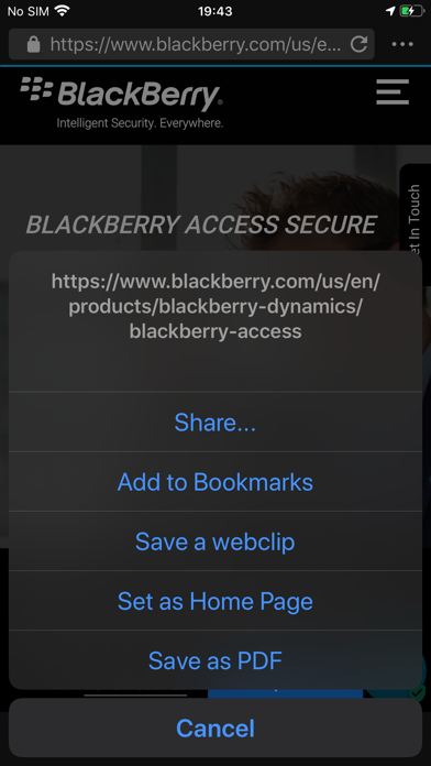 BlackBerry Access screenshot 2
