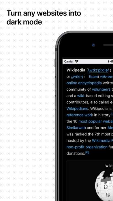 Blacked dark reader for safari screenshot 3