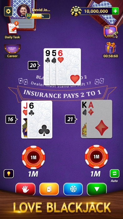 BlackJack by Murka: 21 Classic screenshot 3