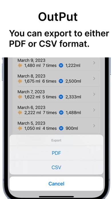 Bladder Diary Tracker screenshot 2