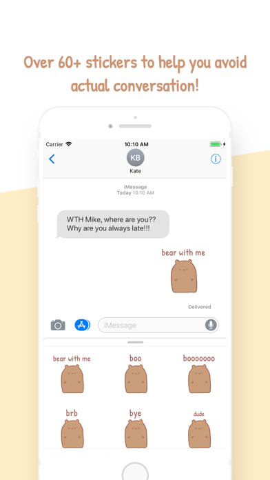 Blank Bear Stickers screenshot 1