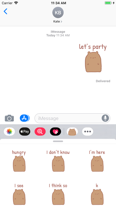 Blank Bear Stickers screenshot 4