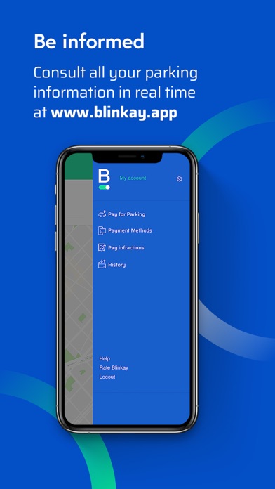 Blinkay: smart parking app screenshot 1