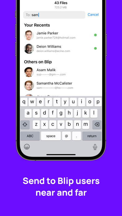 Blip: Send Files in a Click screenshot 4