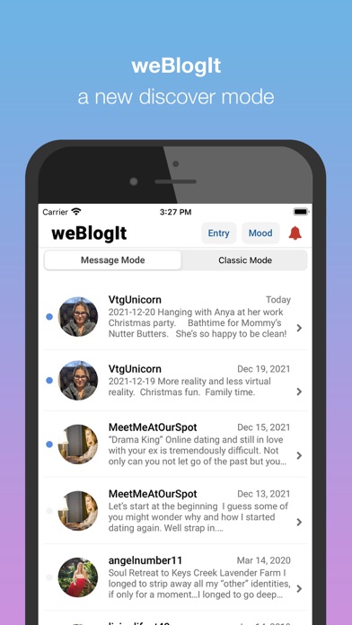BlogIt - diary, journal, blog screenshot 1