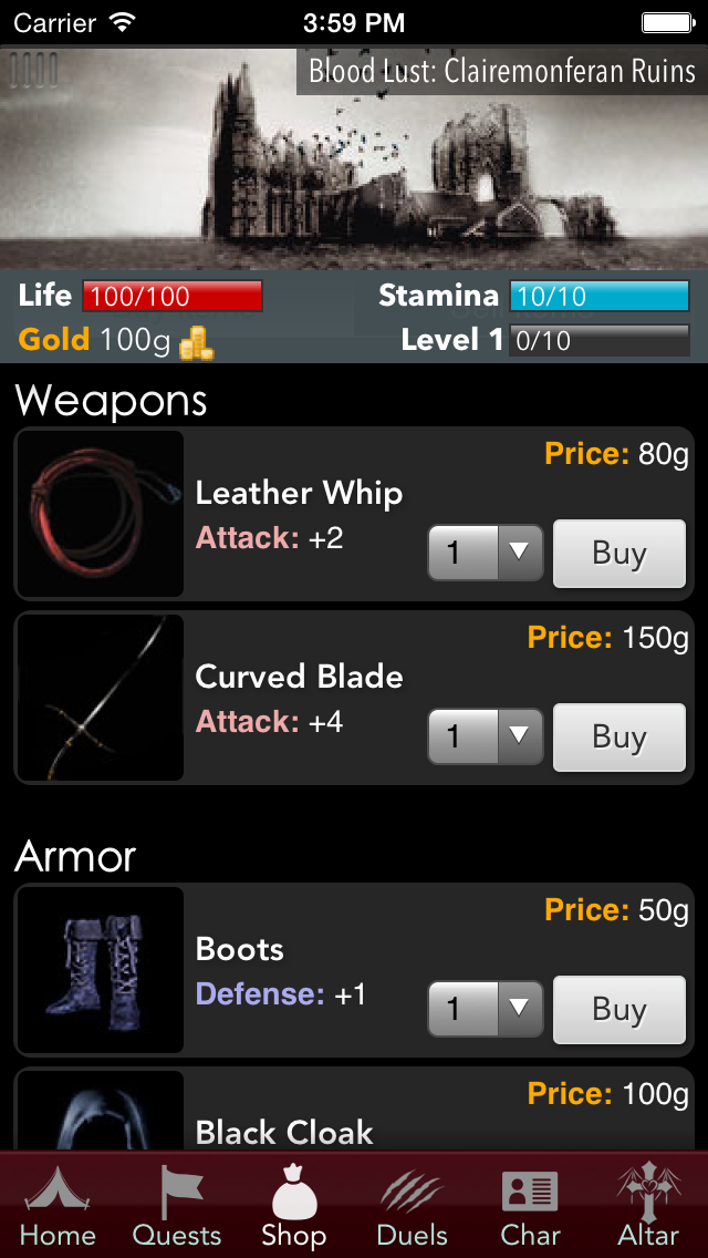Blood Lust - Dark Vampire RPG screenshot 4