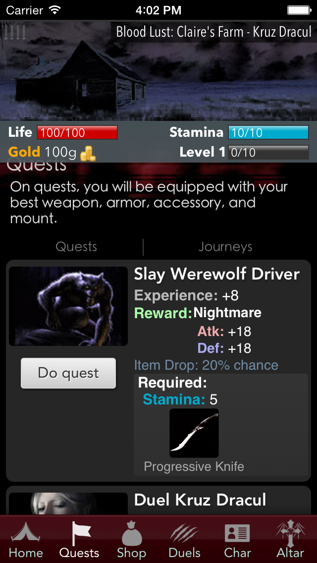Blood Lust - Dark Vampire RPG screenshot 2